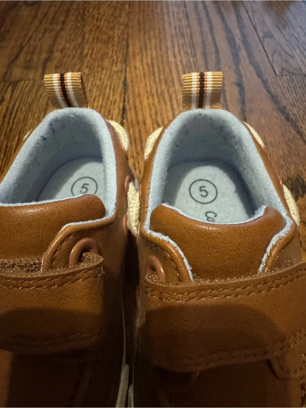 Cat & Jack Toddler Brown Hook-and-Loop Dress Shoes